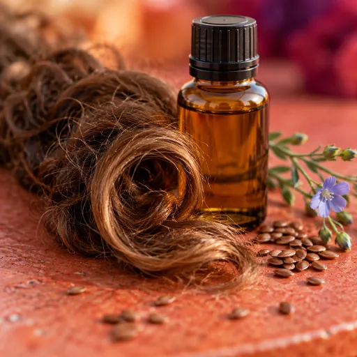 Huile de lin pour cheveux : l’alliée bio des longueurs sèches et bouclées