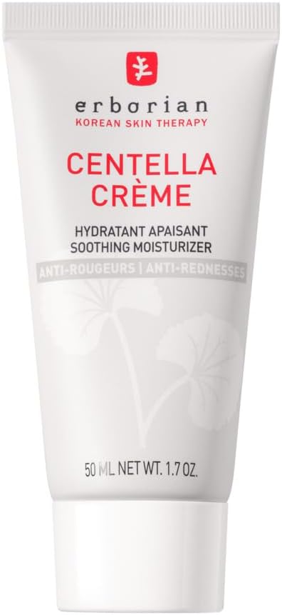 Erborian - Centella Crème avec Centella Asiatica et Acide Hyaluronique - Crème de Jour Anti-Rougeurs - Hydratante & Apaisante - Unifie le Teint de la Peau - Cosmétique Coréen