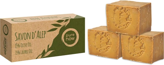 Pure now savon d'Alep 3x200gr.