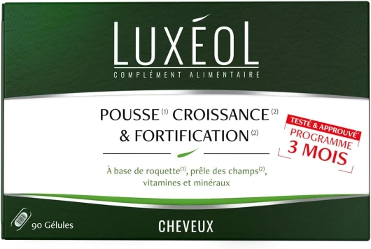 Pousse Croissance & Fortification - Complément Alimentaire - Roquette, Prêle Des Champs, Zinc, Cuivre, Sélénium, Vitamine B8 & B6 - H/F - Fabriqué En France - Programme 3 Mois - 90 Gélules