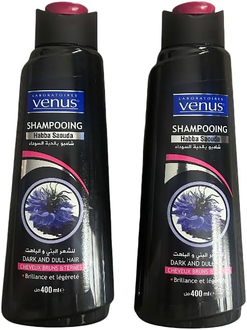 Lot de deux Shampooings Venus HABBA SAOUDA Extrait naturel de Fleur de Nigelle