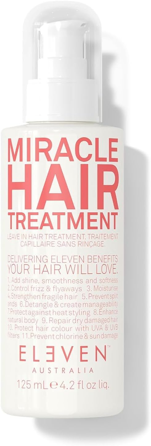 ELEVEN AUSTRALIA Miracle Hair Treatment - Protégez et réparez vos cheveux avant de les coiffer 125 ml (Lot de 1) White-398