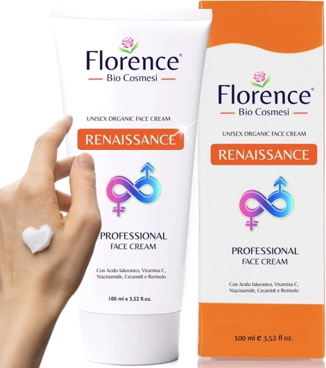 100ml - Bio Crème Hydratante Visage Jour et Nuit á l'Acide Hyaluronique, Retinol et Vitamine C - Anti-âge, Homme & Femme,Raffermissant & Éclaircissant - Avec Ingrédients Anti-Rides & Anti Cerne Yeux