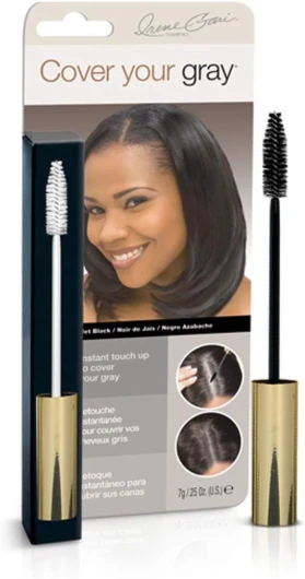 Cover your gray Mascara de retouche pour couvrir instantanément les cheveux blancs « Irene Gari » (Noir de jais) 7,1 g Jet Black 7 g (Lot de 1)