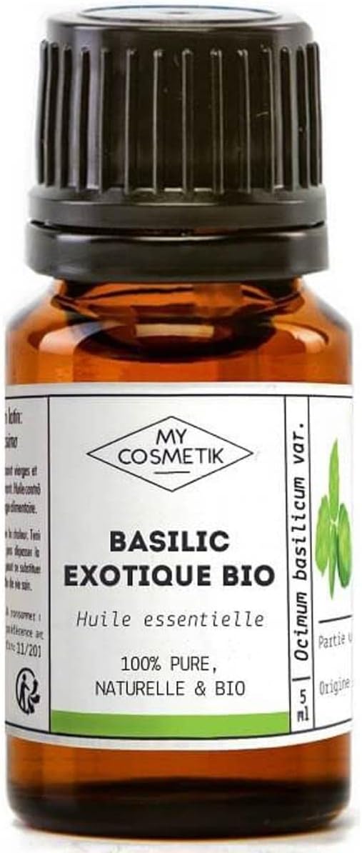 Huile Essentielle de Basilic exotique BIO AB - Issue de l'agriculture Biologique - Chémotypées HEBBD/HECT - 100% pure et naturelle - Certifié ECOCERT - Fabriqué en France - 10 ml Basilic 10 ml (Lot de 1)