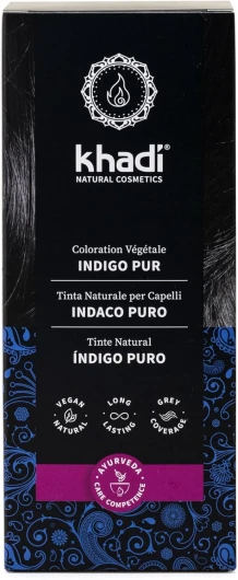 INDIGO PUR Coloration végétale - Donne à vos cheveux une couleur bleu-noir mystérieuse et profonde - 100% végétale et naturelle - 100 g d'un noir profonde mystérieux à un bleu-noir chatoyant 100 g (Lot de 1)