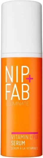 Nip + Fab Vitamin C Fix - Sérum à la Vitamine C - Huile de Carotte - Extrait de Baies d'Açaï - Sérum Antioxydant - Éclaircissement et Tonification de la Peau - 50 ml