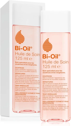Bi-Oil Huile De Soin Pour La Peau - Soin Spécialisé Pour Les Vergetures, Cicatrices, Peau Sèche Et Teint Irrégulier - 1 X 125 Ml 125 ml (Lot de 1)
