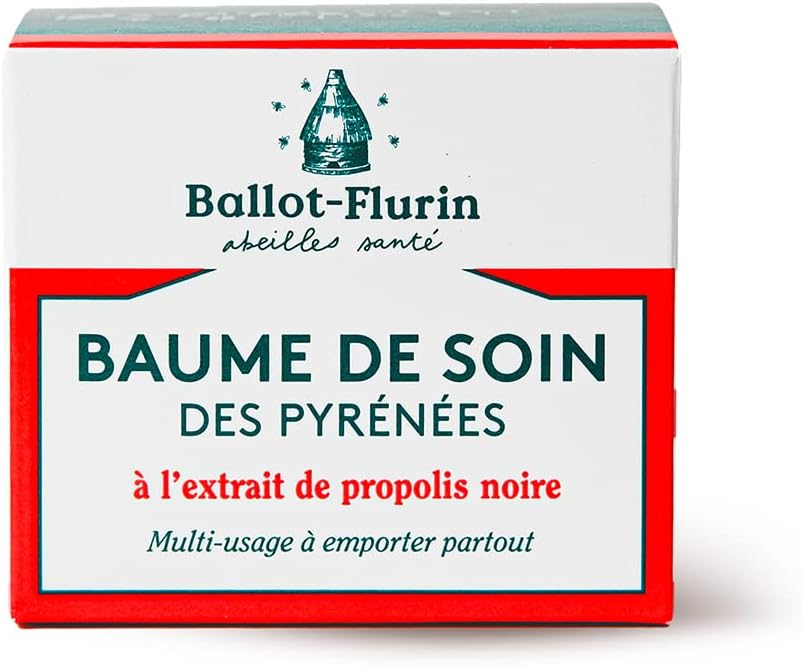 Ballot Flurin - Baume Soin Pyrénées BIO - Propolis noire - Protège et répare peau & lèvres- Fabriqué en France - Certifié Comébio - 30 ml Brun 30 ml (Lot de 1)