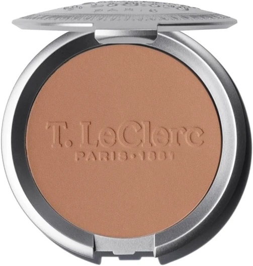 T - LeClerc - Poudre de Riz Compacte - 13 DORÉ - Poudre teint visage - Poudre compacte Matifiante et Fixatrice Longue Tenue - 0% Talc - Réduit les Boutons - Vegan - Fabriquée en France - 9g