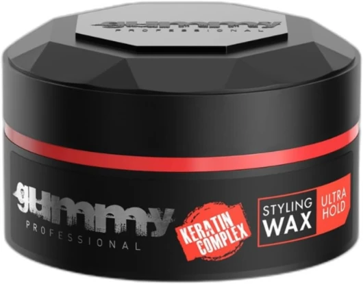 Cire Coiffante Professionnelle Ultra Fixation Gummy 150ml - Cire capillaire forte tenue & brillance - Pour hommes & femmes - Sans alcool avec vitamine B5 Ultra Hold