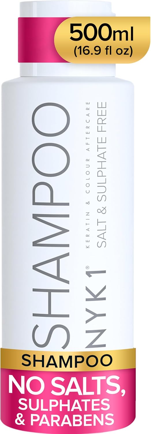 Shampoing Sans Sulfate 500ml – Shampoing Sans Sulfate Sans Silicone Sans Paraben/Soin Cheveux Secs et Colorés/Protège Vos Lissage Bresilien et Traitement Keratine Pour Des Cheveux Brillants SHAMPOOING - Sans sel ni sulfate