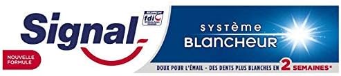SIGNAL - Dentifrice Système Blancheur 75 Ml - Lot De 4 - livraison offerte