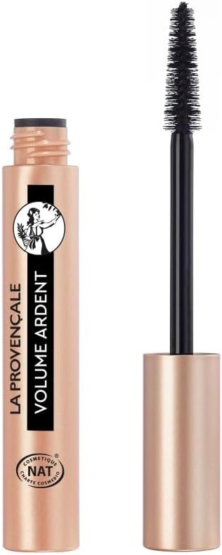 Bio - Le Mascara Volume Ardent Certifié Cosmos Naturel - 99% d'ingrédients d'origine naturelle - Pour un Regard Intense - Teinte : Noir Naturel
