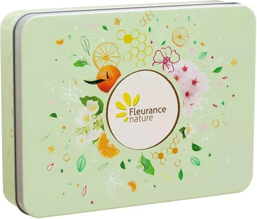 Fleurance Nature- Coffret de crème mains Éveil des sens 4 unités de 30ml- cosmétique certfié bio Cosmos Ecocert jasmin fleur de cerisier mandarine miel soin des main bio- coffret cadeau femme 24611