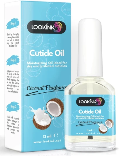 Huile Cuticules Ongles Professionnelle 12 ml -Huile pour Cuticules Parfum Coco Hydratante et Nourrissante pour Cuticules de Mains et Pieds -Adoucissant pour Cuticules Ongles