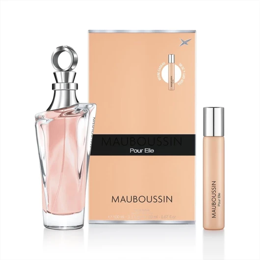 Pour Elle 100ml + 20ml (Travel Spray) - Eau de Parfum Femme - Senteur Florale & Fruitée