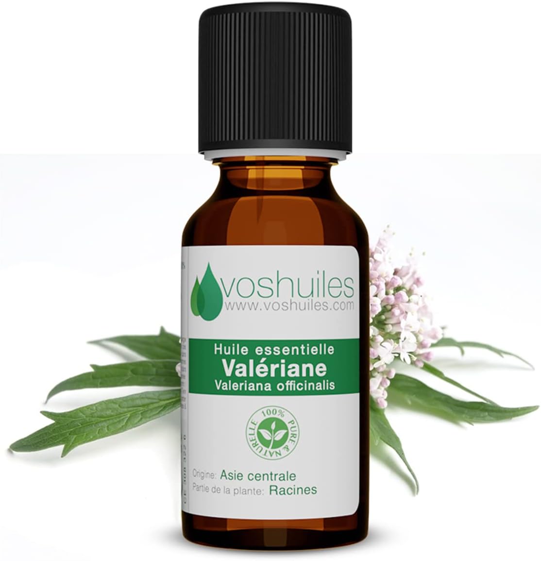 Voshuiles - Huile Essentielle Valériane - 5ml - 100% Pure et Naturelle - HEBBD - Relaxante et Apaisante - Idéale pour Diffuseur avant de s'Endormir - Traçabilité et Qualité - Entreprise Française