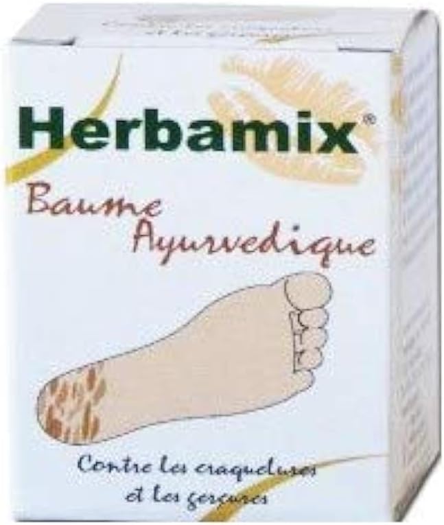 Herbamix - Baume Ayurvédique Pour Pieds et Mains - Craquelures et Gerçures - Pot 20 G