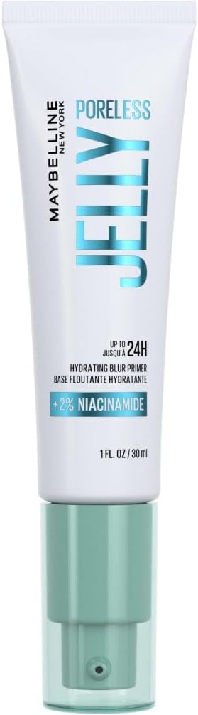 NEW YORK - Poreless Jelly - Base De Teint Floutante - Floute & Hydrate Pendant 24H* - Texture Gel Ultra-Fraîche - 2 % De Niacinamide - Technologie Water Jelly - Sans Effet Gras - 30 ml
