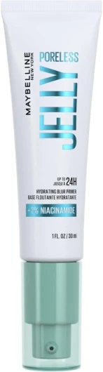 MAYBELLINE NEW YORK - Poreless Jelly - Base De Teint Floutante - Floute & Hydrate Pendant 24H* - Texture Gel Ultra-Fraîche - 2 % De Niacinamide - Technologie Water Jelly - Sans Effet Gras - 30 ml