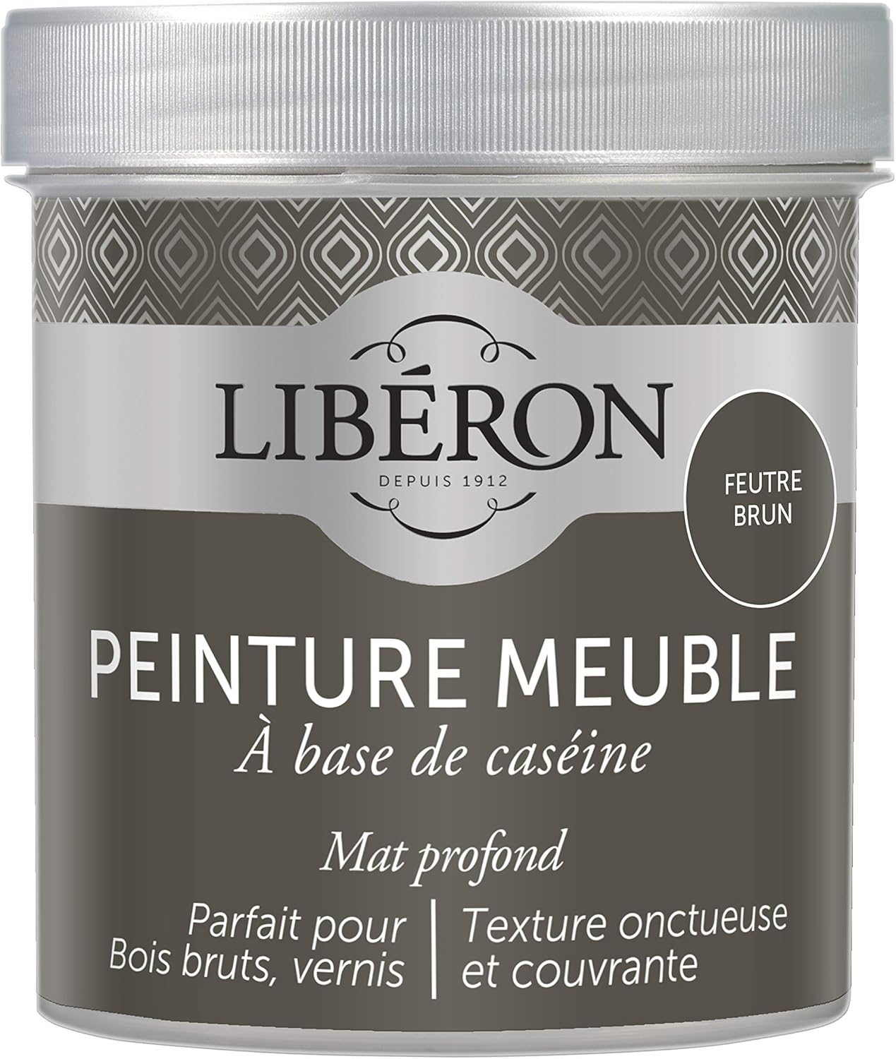 Peinture meuble à base de caséine, Feutre Brun, 500 ML