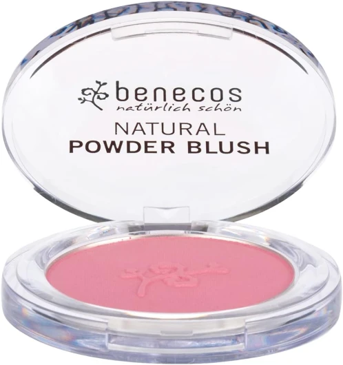 Benecos - Fard à joue rose bonbon (Mallow rose) BIO Rose moelleuse 5.5 g (Lot de 1)