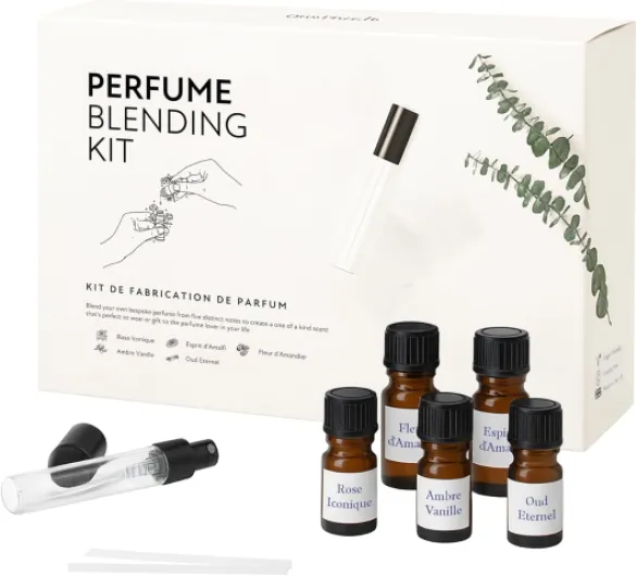 Kit de Fabrication de Parfum par OurHands - créez vos propres fragrances sur mesure, coffret cadeau de parfum parfait pour hommes et femmes, inclus un vaporisateur en verre rechargeable