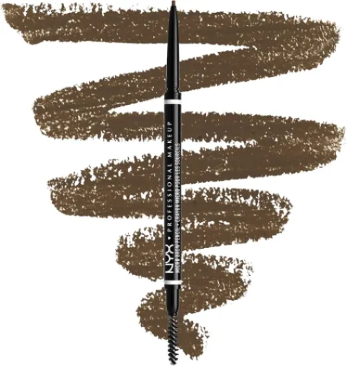 Crayon à Sourcils Micro Brow Pencil, Crayon Ultra-Fin Double-Embout avec Mine Rétractable et Goupillon, Teinte : Ash Brown (05) 1 unité (Lot de 1) 05 Ash Brown
