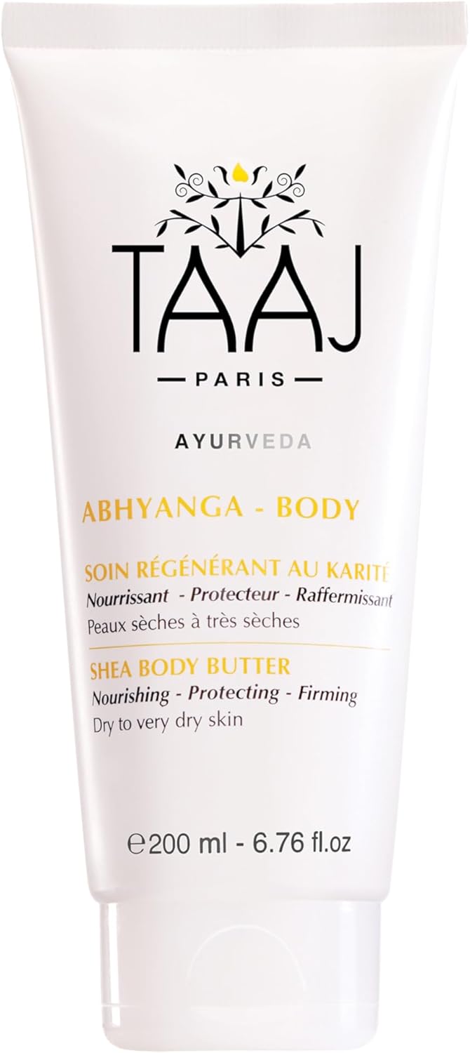 Soin Régénérant au Karité - ABHYANGA - Soin Nourrissant, Protecteur & Raffermissant pour peaux sèches - Apporte Confort & Souplesse - Protège du Dessèchement - Vegan - 200 ml