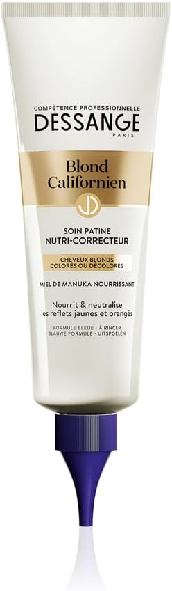 Soin Patine Nutri-Correcteur - Formule Enrichie au Miel de Manuka - Pour Cheveux Blonds ou Décolorés - Blond Californien - 125 ml