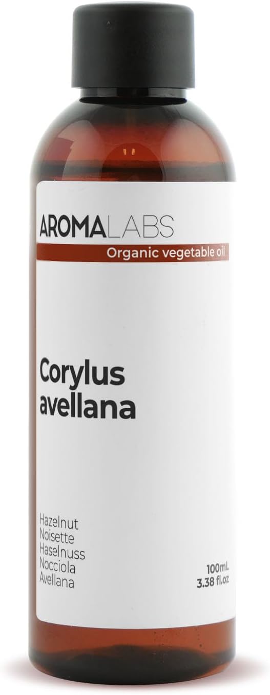 Noisette BIO (Corylus avellana) - 100 mL - Huile Végétale Vierge et Certifiée AB - Tonifiant sexuel - Aroma Labs - Made in France 100 ml (Lot de 1)