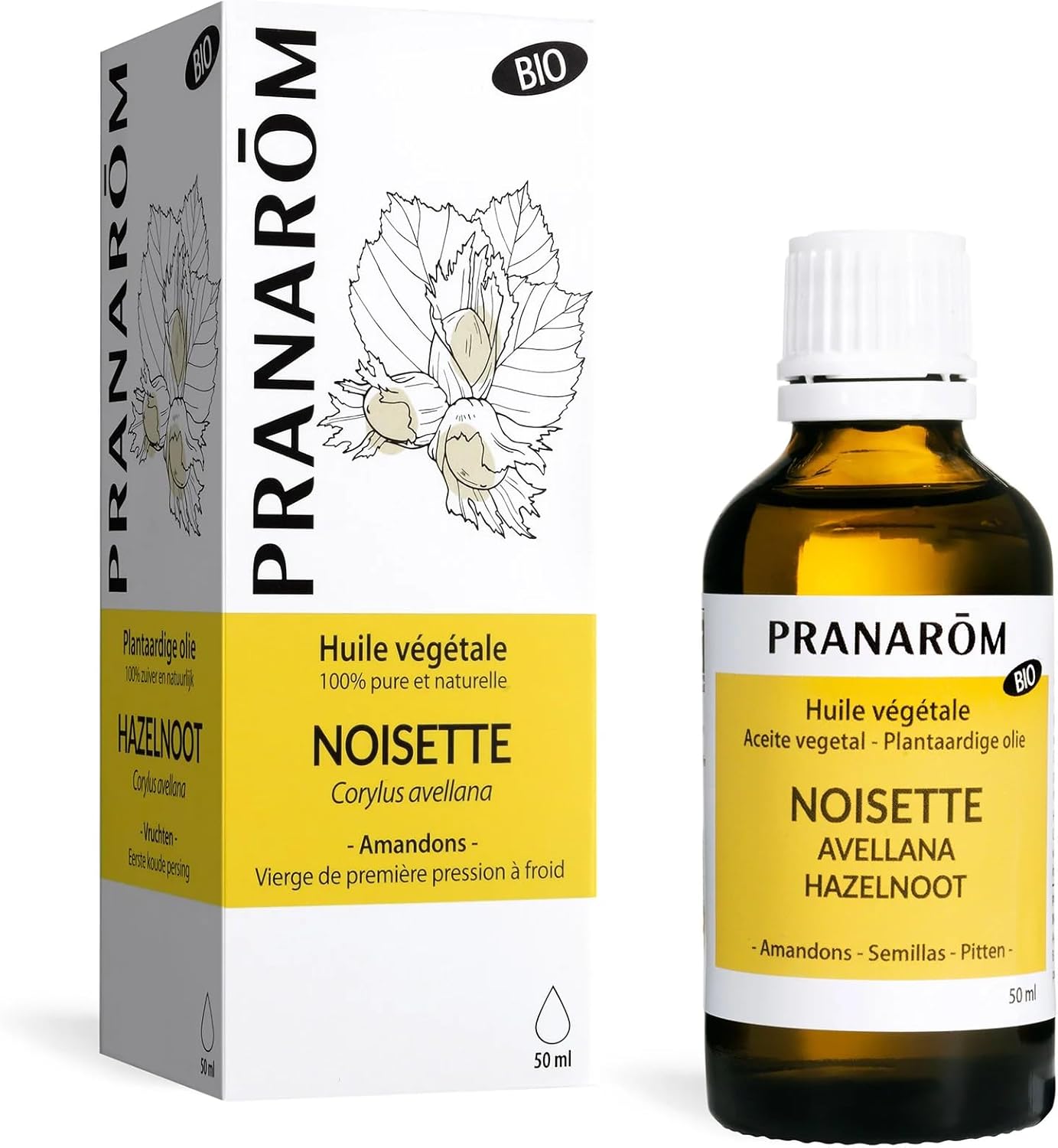 Noisette Bio Huile Végétale, 50 ml