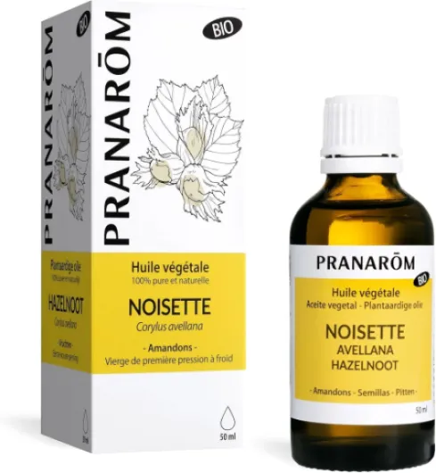 Pranarôm Noisette Bio Huile Végétale, 50 ml