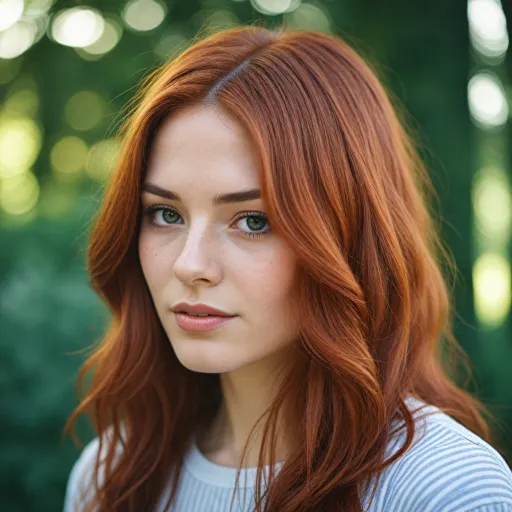 Les secrets des cheveux couleur acajou cuivré avec des cosmétiques bio