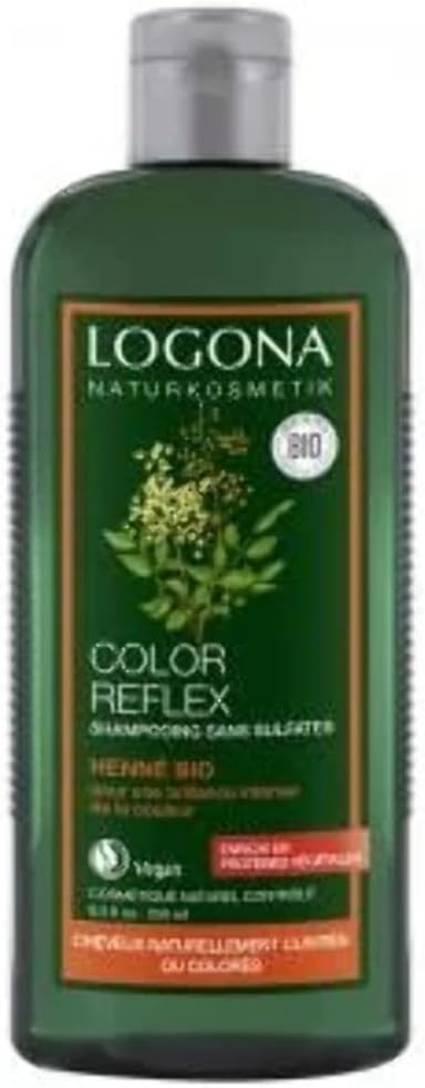 Logona - 1003shahen - Soin et Beauté du Cheveu - Shampooing Reflets au Henné - 250 ml - BIO