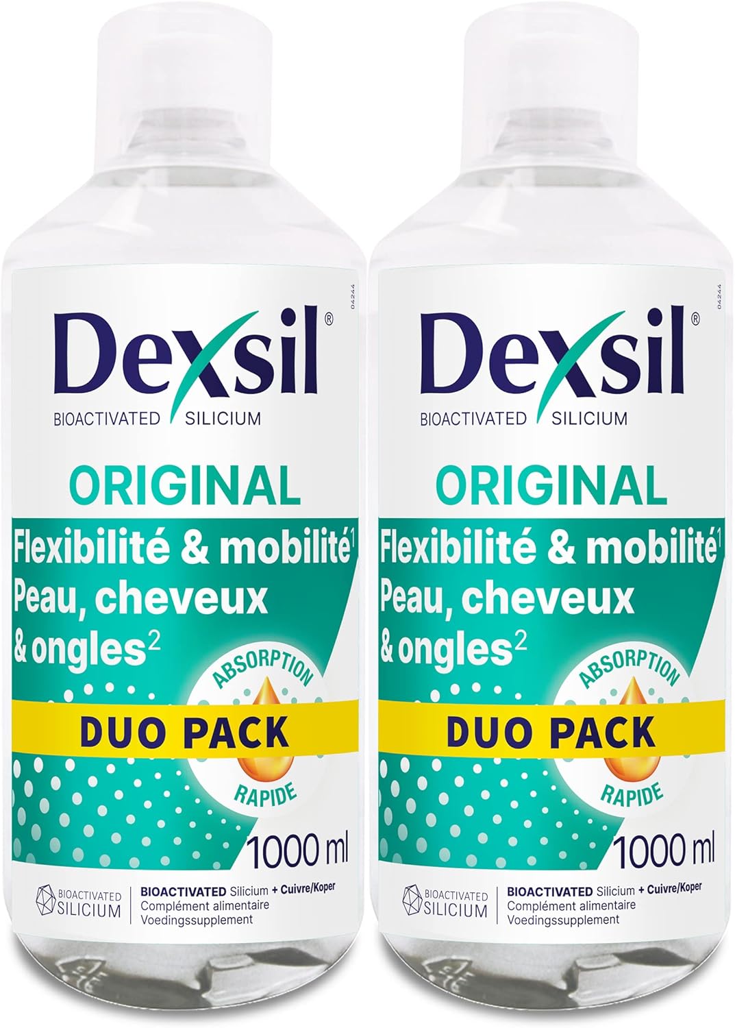 Original - Complément Alimentaire pour Cheveux, Peau et Ongles - Conçu à Base d'Ortie, Cuivre et Silicium - Lot de 2