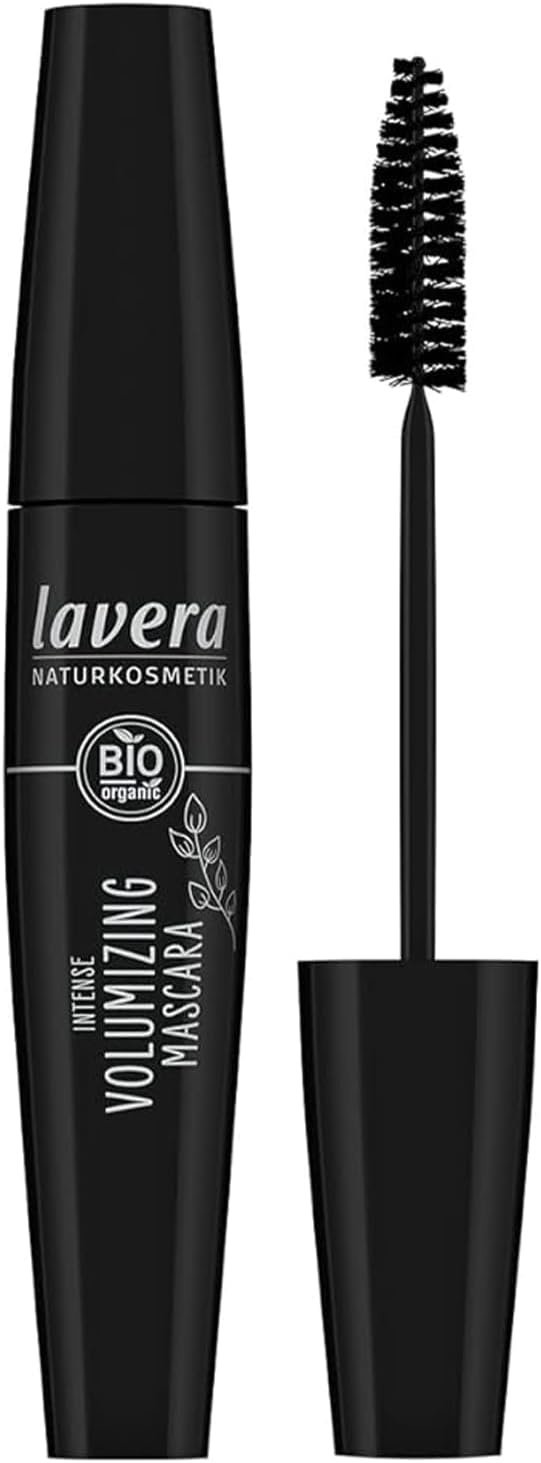 Intense Volumizing Mascara - Noir - Cosmétiques naturels - végan - L'huile jojoba bio & Kératine végétale - 13ml
