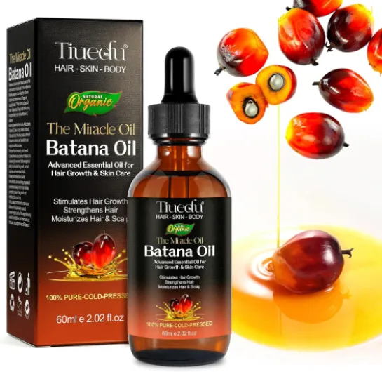 Huile de batana pour la croissance des cheveux, Huile de batana 100% naturelle et pure, huile de croissance des cheveux, soin du cuir chevelu, huiles essentielles hydratantes, 60ml 60 ml (Lot de 1)