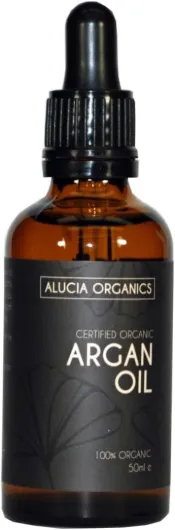 Huile d’argan (Argan Oil) certifiée bio de Alucia Organics 50ml - pur, naturel, pressé à froid, végétalien, pour la peau, le visage, le corps, les cheveux, les ongles 50 ml (Lot de 1)