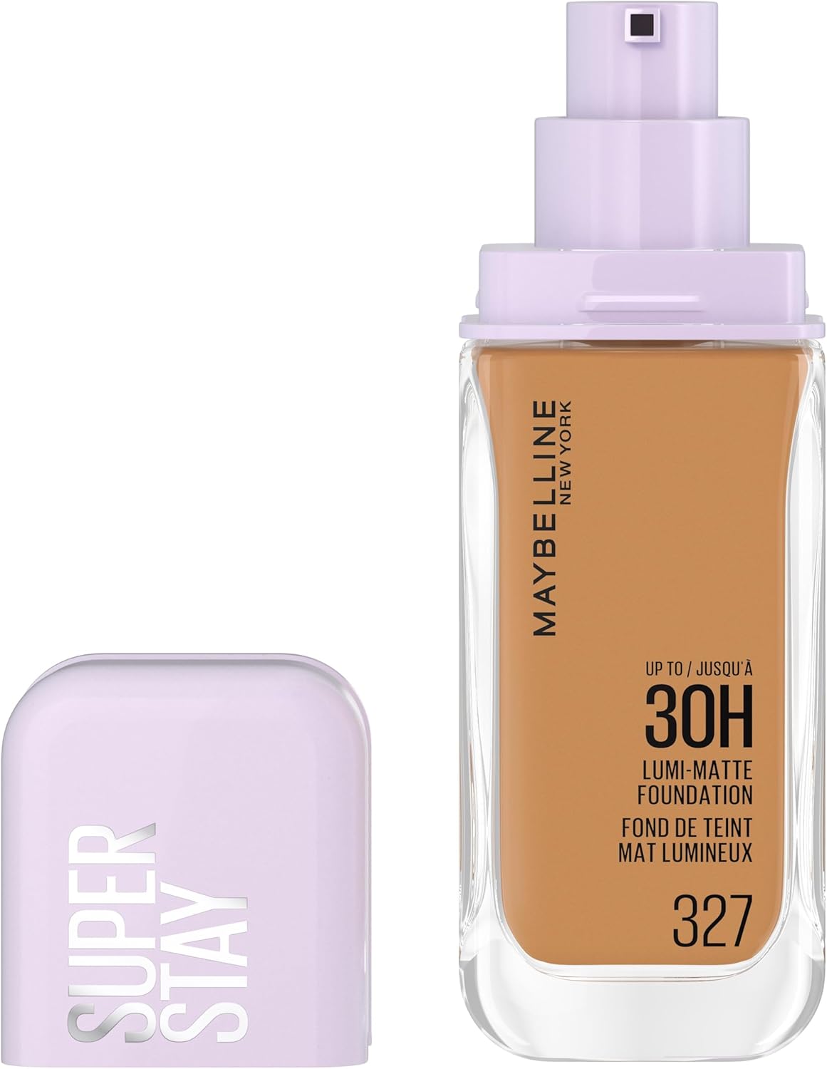 New York - Fond de Teint Liquide Longue Tenue - Ultra-Résistant - Fini Mat Lumineux - Enrichi en Acides Aminés - Tous les Types de Peau - Superstay 30H Lumi-Matte - Teinte : 327 - 35ml