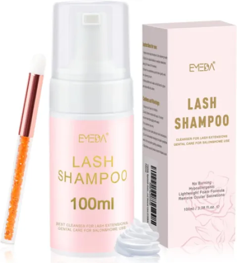 100ML Shampooing pour les Cils Nettoyant Moussant pour les Cils Shampooing pour les Cils pour Les Extensions Cils et le Toilettage Éliminer le Maquillage et la Saleté de Cils 100 ml (Lot de 1)