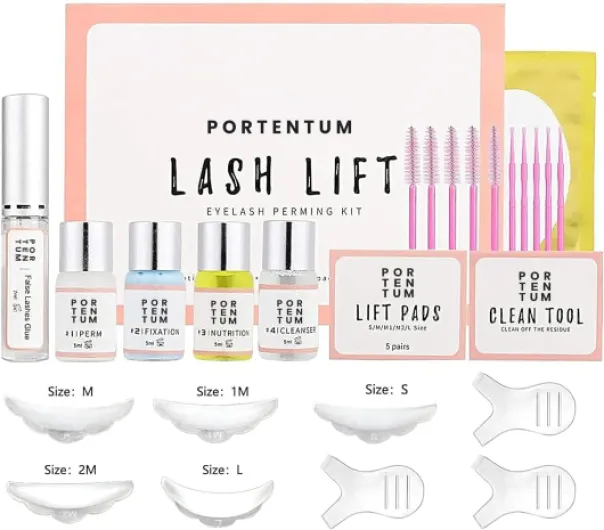 Kit de Rehaussement de Cils Amélioré 2024, Kit Professionnel Semi-Permanent de Cils à Friser Adapté Pour un Usage en Salon et à La Maison