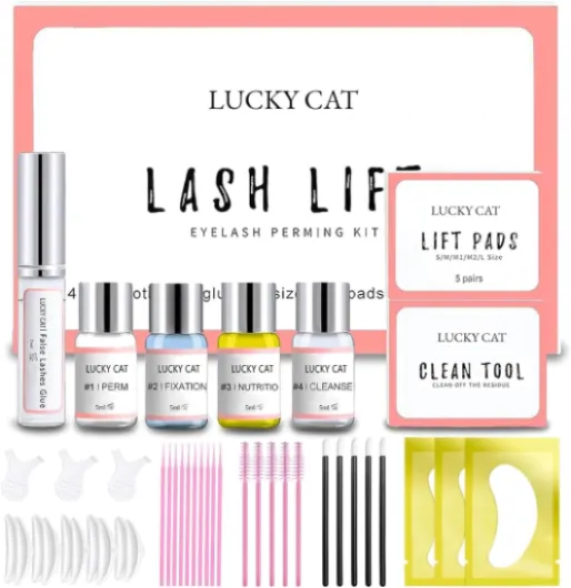 Kit Rehaussement de Cils, 2025 Actualisé Rehaussement Cils, Kit Semi-Permanent de Cils, Professionnel Lash Lift Kit, Durée de Vie de 6 à 8 Semaines, Idéal pour les Salons et à La Maison