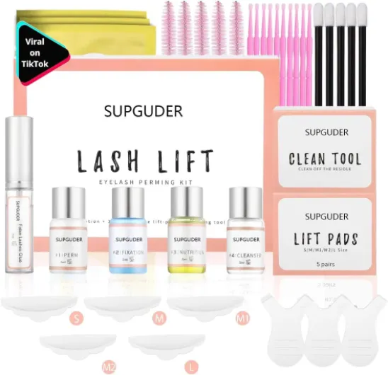 2025 Kit Rehaussement Cils,YIMEIR Lash lift Kit,Kit d'extension de Cils,Semi-Permanent Curling,Eyelash Perming,Adapter aux Browlift,Kit Idéal pour les Salons