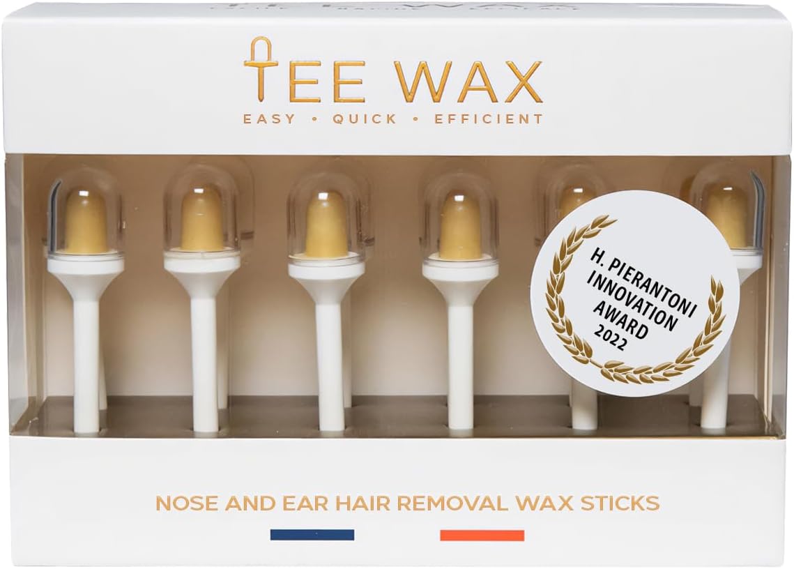 12 Sticks de Cire Prêts à l’Emploi – Epilation Nez et Epilation Oreilles – Sans Douleur - Cire de Pin 100% d’Origine Naturelle – Pour Hommes et Femmes – Fabriqué en France
