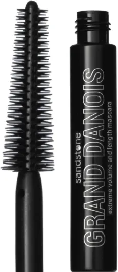 Mascara hypoallergénique Sandstone Scandinavia yeux sensibles - anti-bavures, anti-transpiration et allongeant pour un volume et une longueur maximum - végétalien et non toxique Black