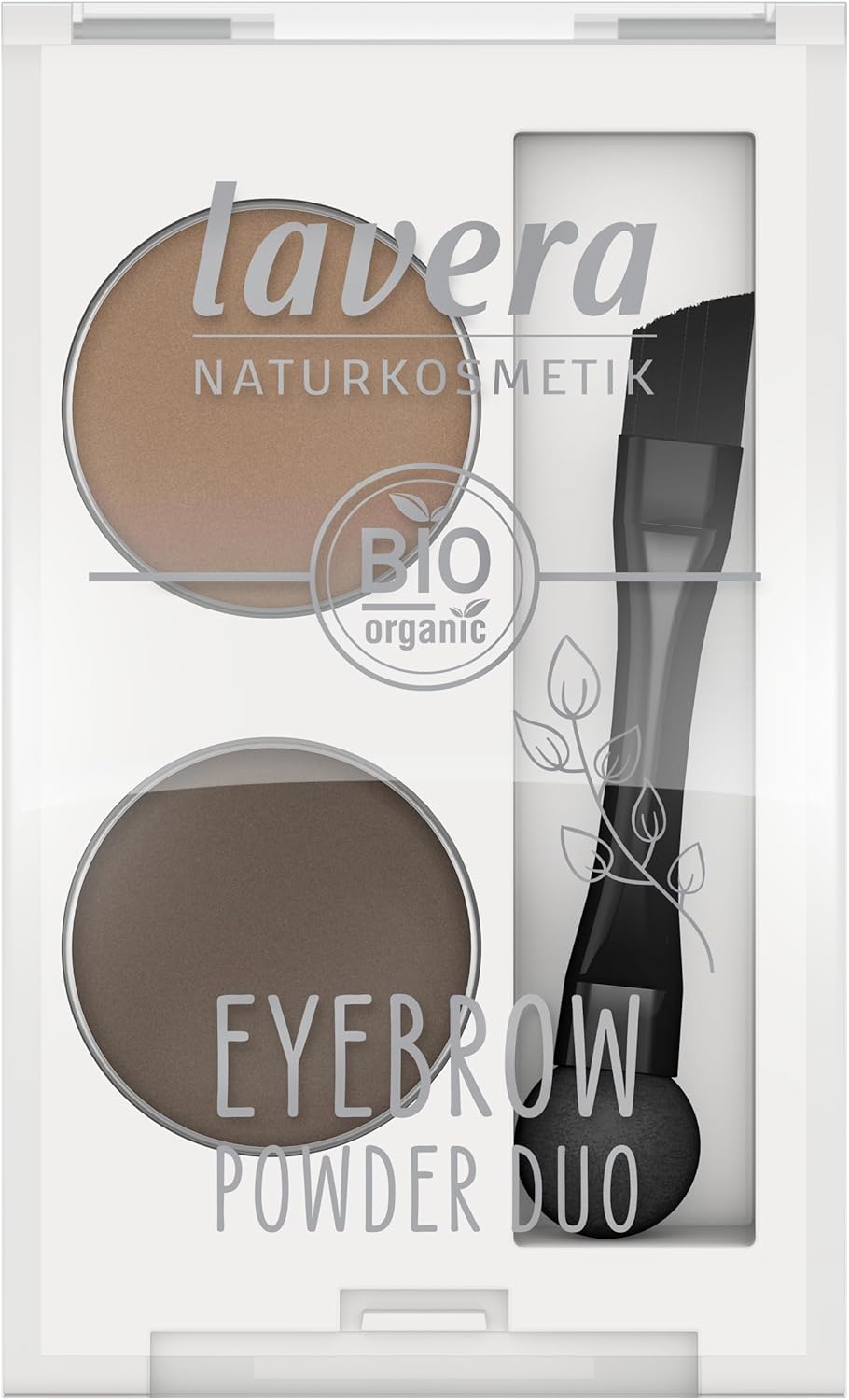 Eyebrow Powder Duo - Sourcils - Cosmétiques naturels - végan - sans talc - L'huile jojoba bio - 2 x 0,8g