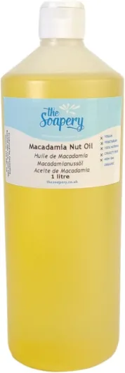 Huile de Macadamia 1 litre - 100% Pur et Naturel 1 l (Lot de 1)