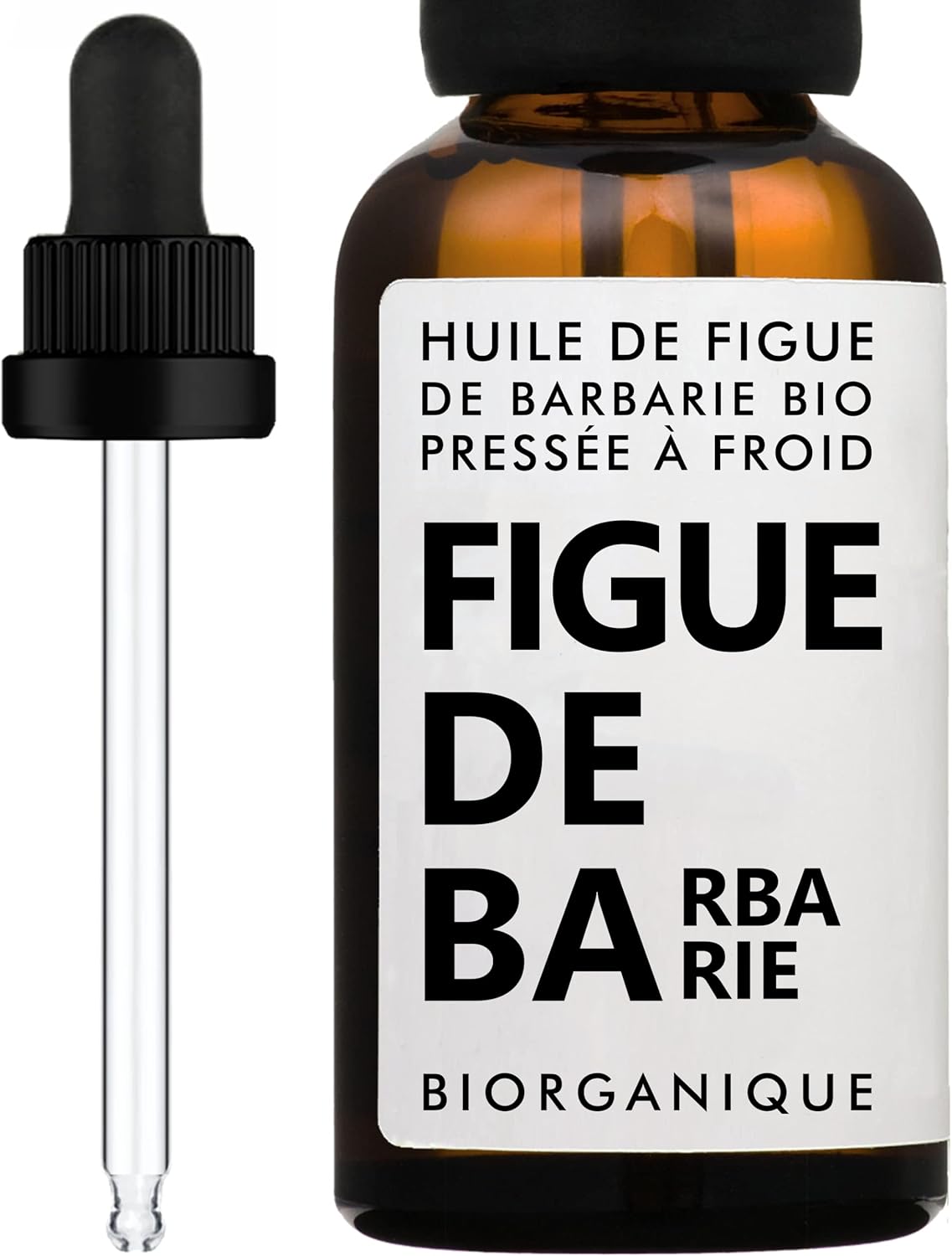 Huile de Pépins figue de barbarie 30 ml - 100% BIO - 100% Pure, Naturelle, Pressée à froid & Bio - Soin Anti-âge, Anti cerne, Peau, Cheveux, Corps - huile de figue de barbarie - BIORGANIQUE